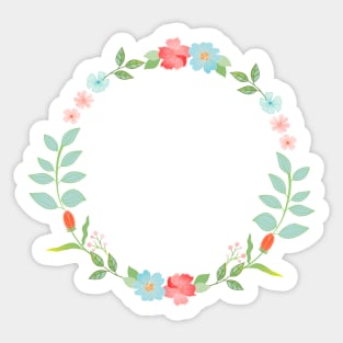 Floral wreath Sticker